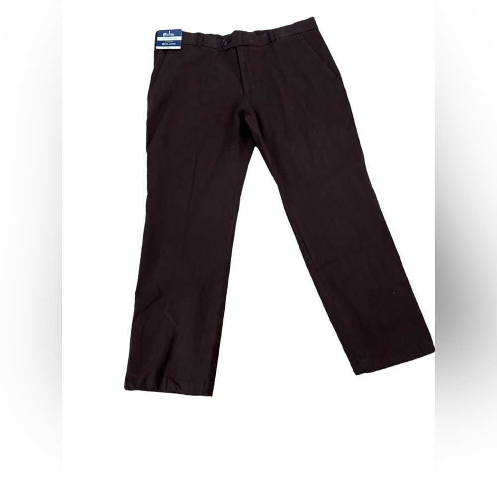Stafford Brown dress‎ Pants sz 38x29 Classic Fit NWT